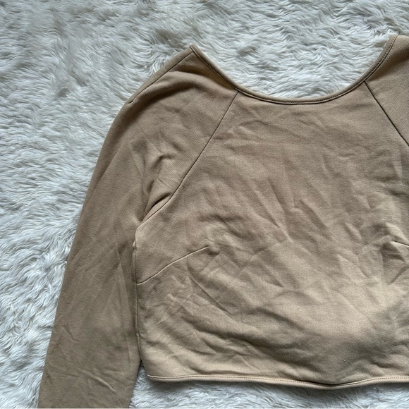 Lovers + Friends x Revolve Langley Top Tie Back Taupe Neutral XS NWT New - Picture 4 of 9